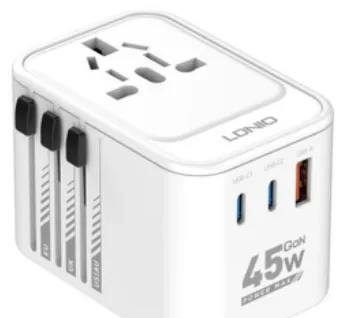 Cargador 220V Ldnio Adapt. Enchufe Univ. 45W
