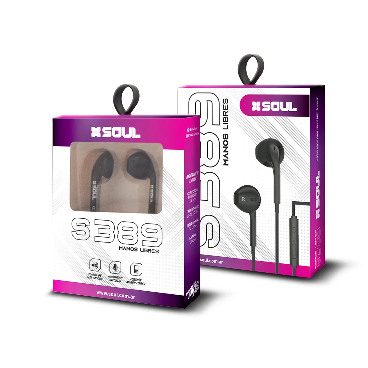 Manos Libres Soul S389 3.5MM Blanco