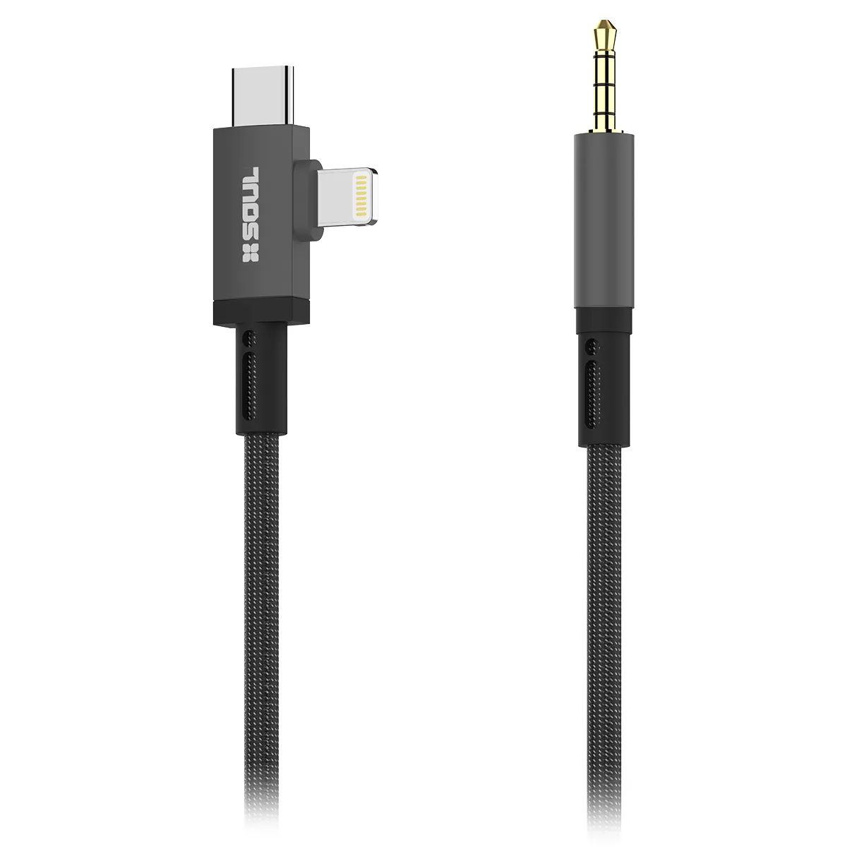 Adaptador Audio Soul Type-c + Lightning A 3.5MM (m)