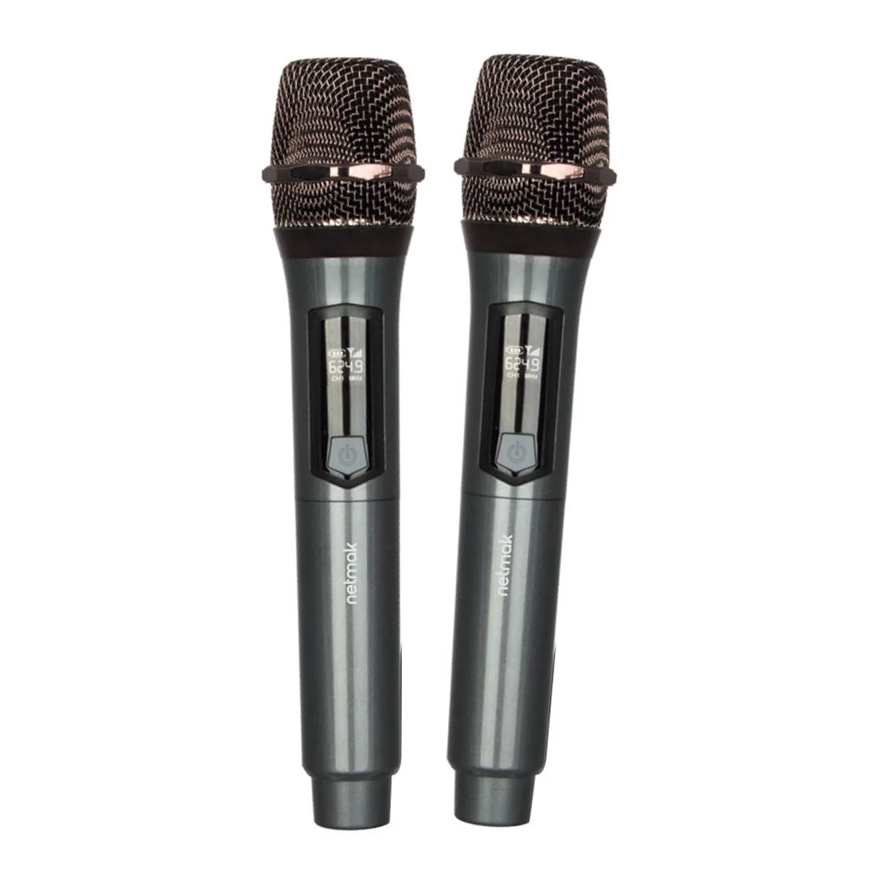 Microfono Netmak MC26 Inalambrico X2 Recargable