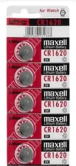 Pila Maxell Litio CR1620 Pack X5