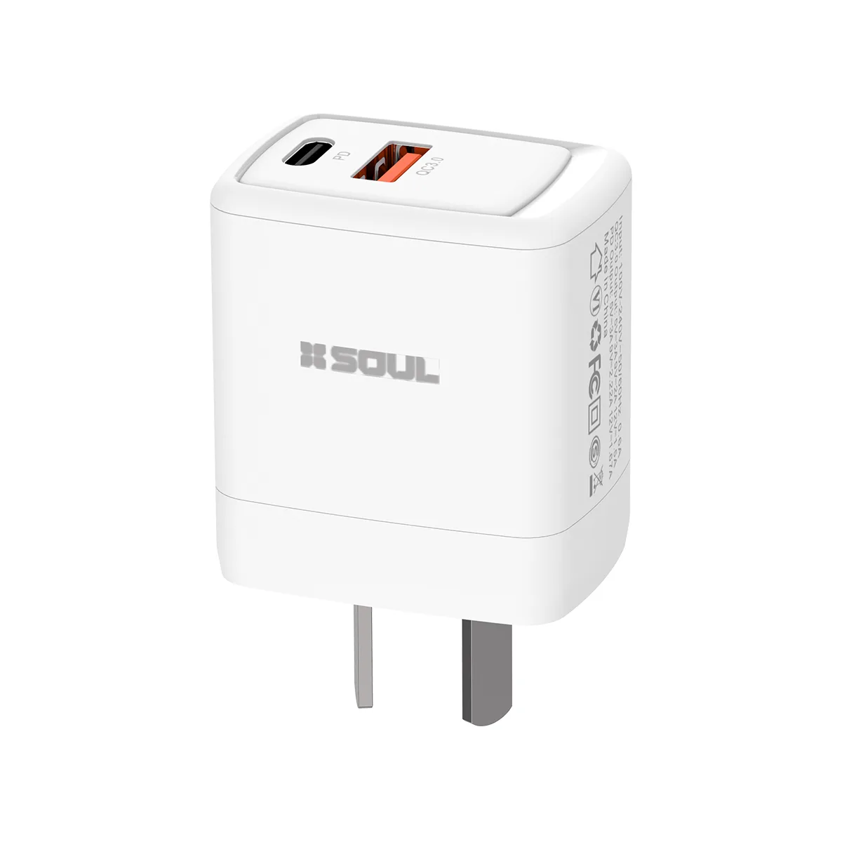 Cargador 220V Soul PD 45W +USB Base S/Cable CVQ-PD45W