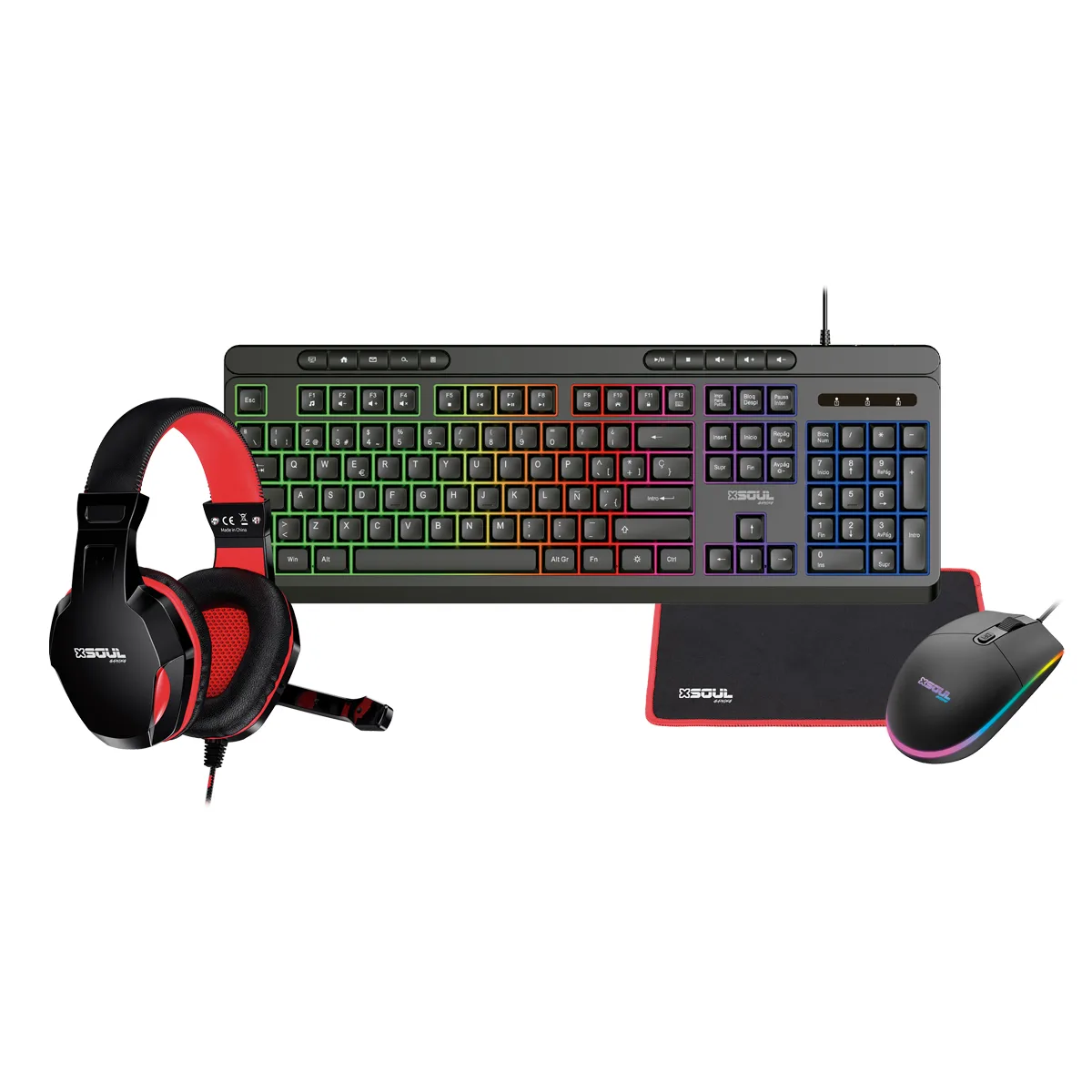 Kit Gamer Soul Auric+Tec+Mouse+Pad
