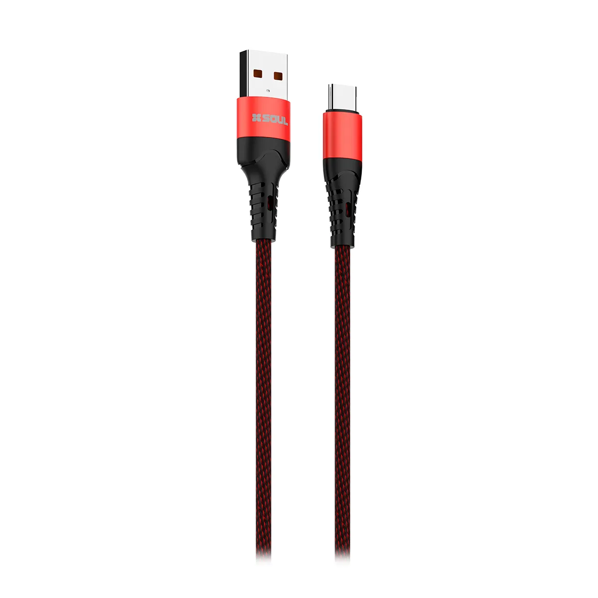 Cable Datos Soul Mallado.pd Type-c A Type-c Rojo