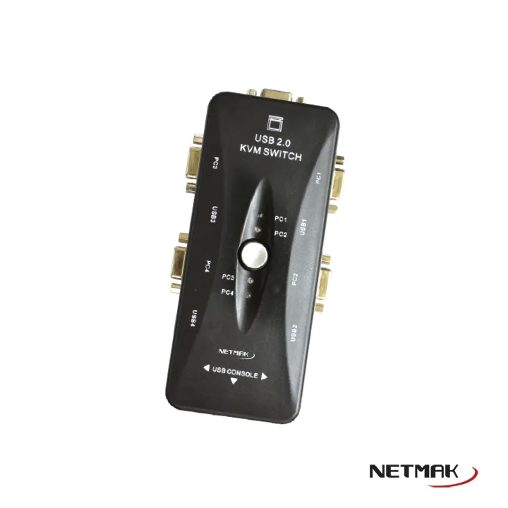 Adaptador Switch KVM4 4 Puertos Vga USB