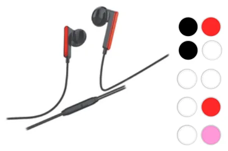 Manos Libres Soul S489 3.5MM Bco/Rojo