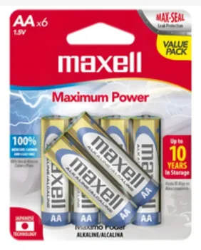 Pila Maxell Alcalina Aa Pack X2