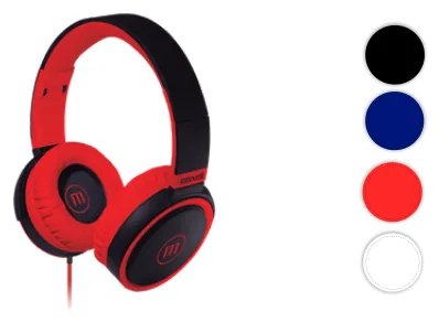 Auriculares Vincha Maxell Hp B52 con Mic Rojo